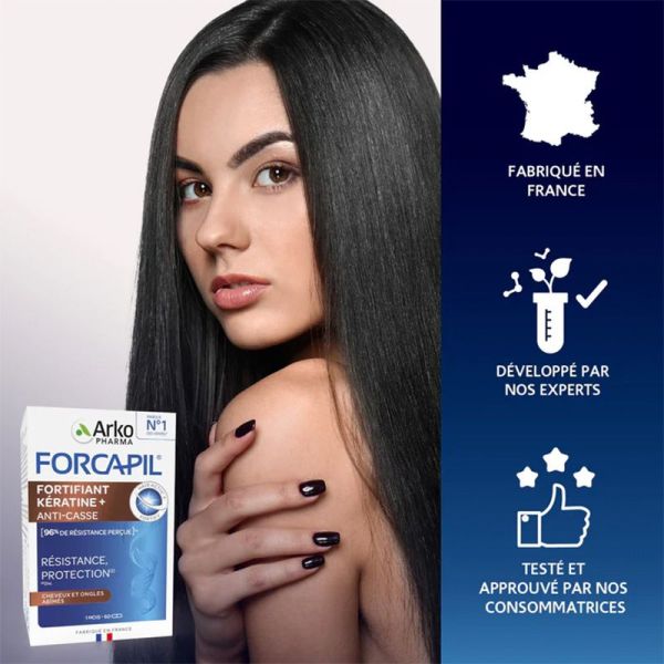 Arkopharma Forcapil Fortifiant Kératine+ 180 gélules