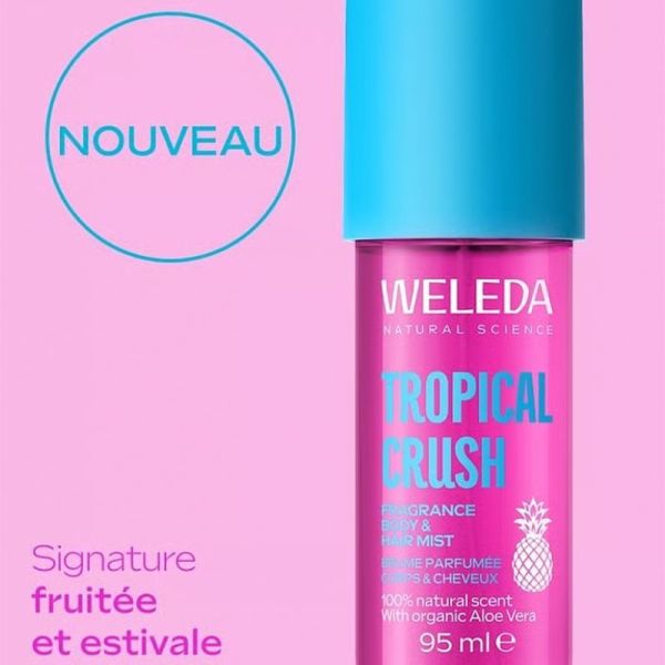 Weleda Brume Parfumée Corps & Cheveux Tropical Crush 95ml – Signature fruitée et estivale