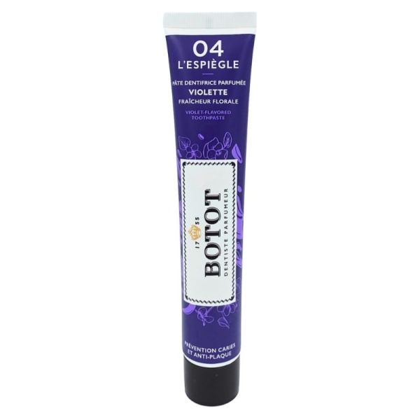 Botot 04 L'Espiègle Pâte dentifrice parfumée 75 ml - Violette, prévention caries et anti-plaque