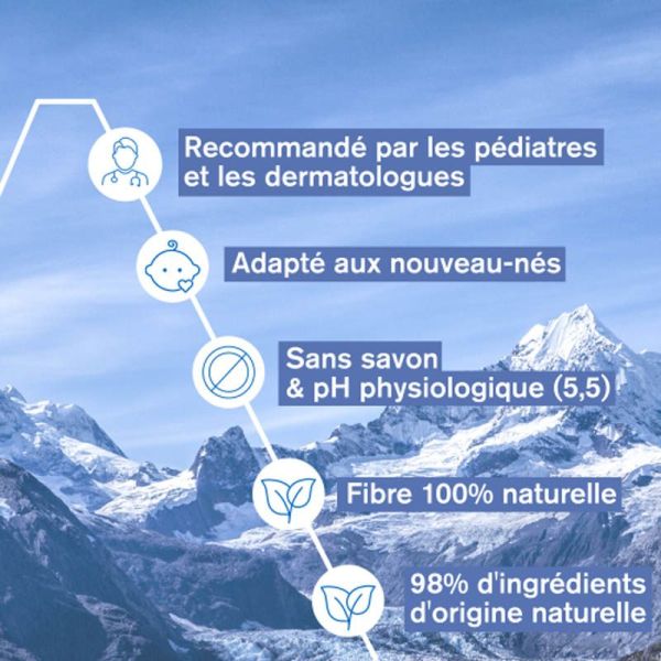 Uriage Bébé 1ères Lingettes d'Eau Nettoyante 70 lingettes - Dès la naissance, à l'eau thermale & edelweiss bio