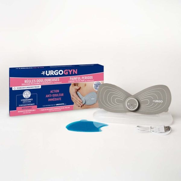 UrgoGyn Patch Électrothérapie - Règles douloureuses, douleurs pelviennes, endométriose, rechargeable