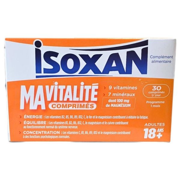 Isoxan Ma Vitalité 18+ - 30 comprimés