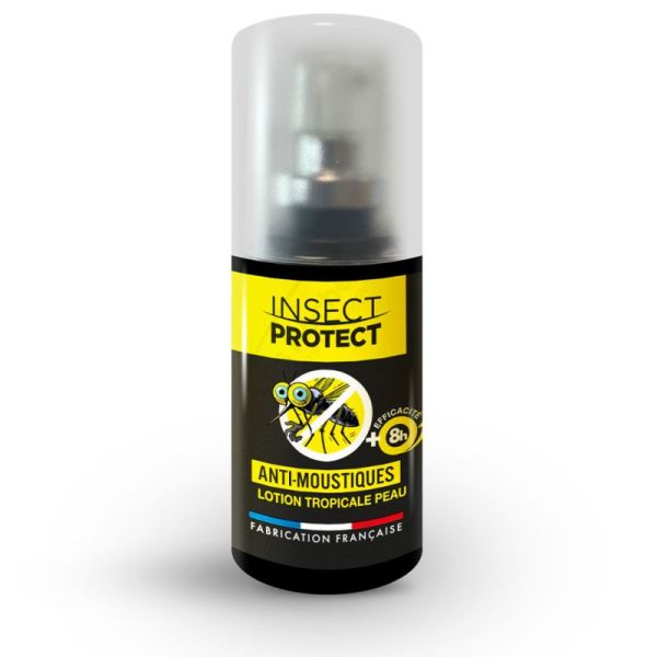 Insect Protect Anti-Moustiques Lotion Tropicale Peau 30ml – efficacité +8h résiste à l'eau