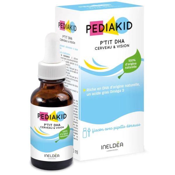 Pédiakid P’tit DHA Cerveau & Vision 30 ml – Développement cognitif et visuel