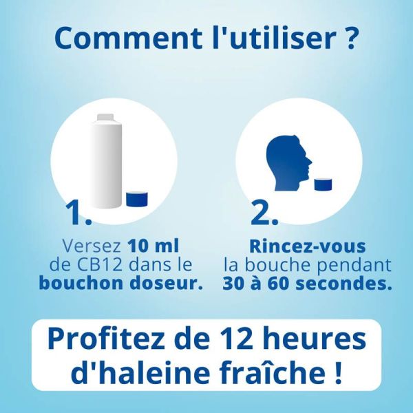 CB12 Bain de Bouche Mauvaise Haleine 500 ml