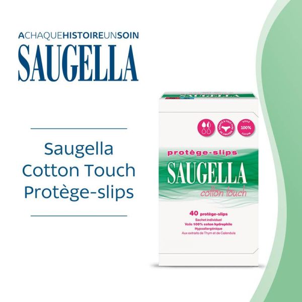 Saugella Cotton Touch Protèges-Slips 40 sachets individuels