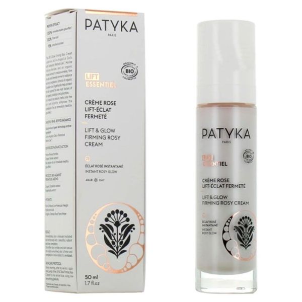 Patyka Lift Essentiel - Crème Rose Lift-Eclat Fermeté - Hydrate et Réhausse le Teint d'un Éclat Rosé - 50 ml