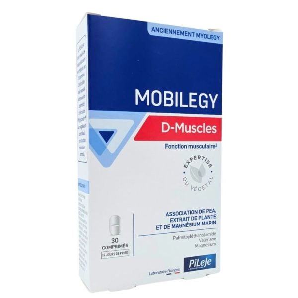 Pileje Mobilegy D-Muscles 30 comprimés - Soutient la fonction musculaire