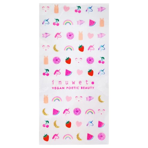 Inuwet My Little Beauty House - 2 vernis + Stickers + Strass + Tatouages - Le coffret beauté magique et créatif pour enfants