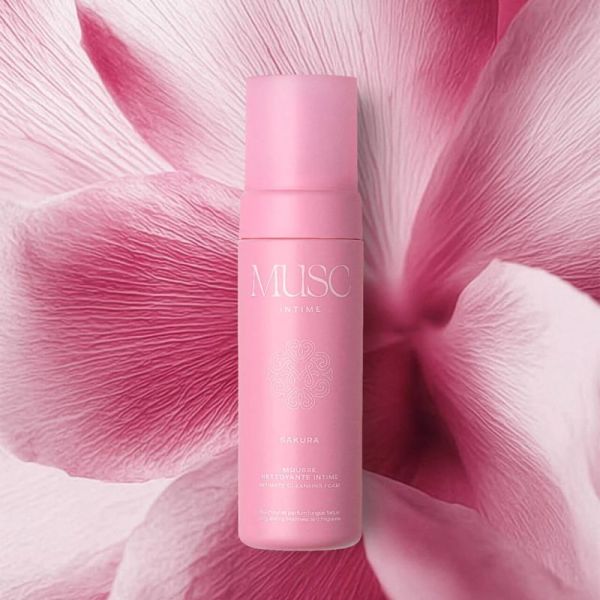 Musc Intime Sakura Mousse Nettoyante Intime 150ml – Hygiène intime douce