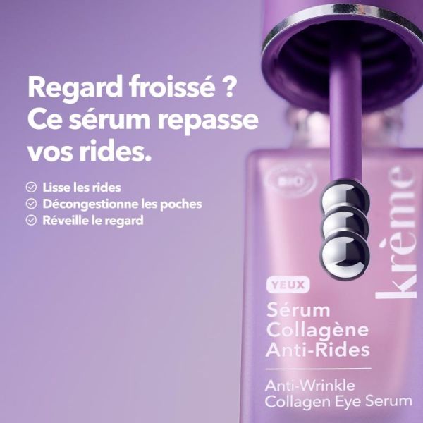 Krème Sérum Collagène Anti-Rides Bio - Peaux sensibles et Matures - 30ml