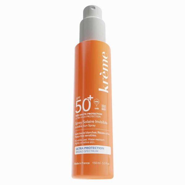Krème Spray Solaire Invisible SPF50+ - 150ml - Protection maximale pour peaux très sensibles