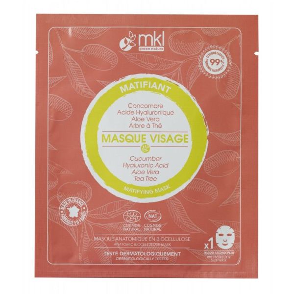 MKL Green Nature Masque Visage Matifiant - 1 unité