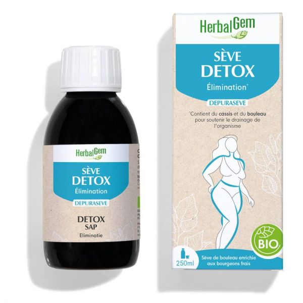 HerbalGem Sève Detox Bio 250ml – Drainage et vitalité