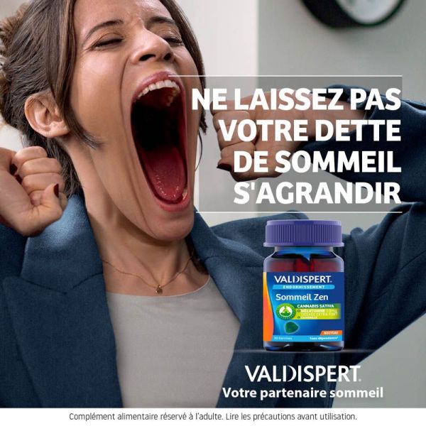 Valdispert Sommeil Zen Gommes - 30 Gummies - Favorise l'Endormissement