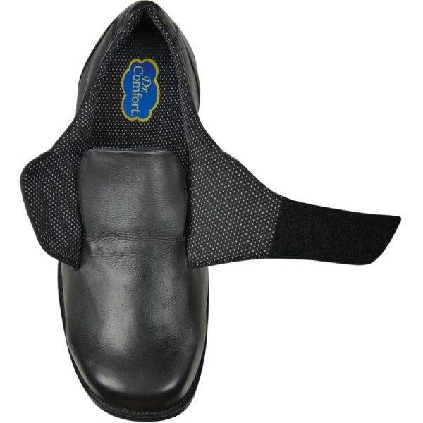Dr Comfort CHUT Pat Noir - Chaussures Confort Homme Pieds Diabétiques