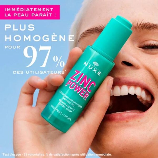 Nuxe Zinc Power Duo Anti-Imperfections - sérum et fluide matifiant offert