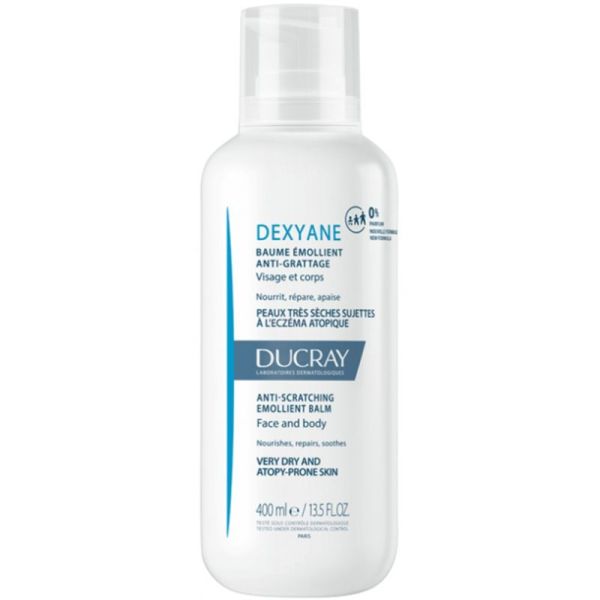 Ducray Dexyane Baume Émollient Anti-Grattage 400ml – Réparation et nutrition