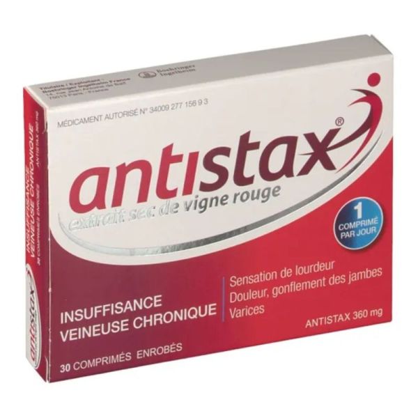 EG Labo Antistax 360mg Insuffisance Veineuse Chronique - 30 Comprimés