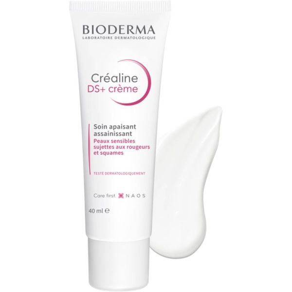 Bioderma Créaline DS+ Crème 40 ml – Soin apaisant et purifiant anti-rougeurs et squames