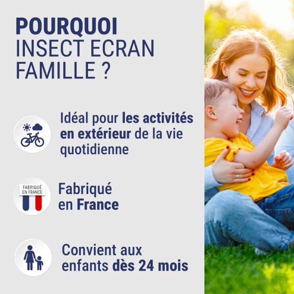 Insect Ecran Anti-Moustiques Familles Répulsif - 200ml - Protection longue durée pour toute la famille