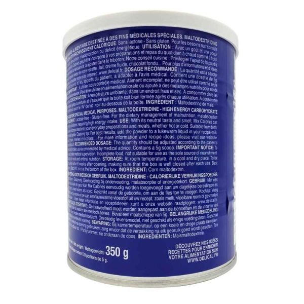 Delical En Cuisine Mon Mix Calories Maltodextridine 350 g - Enrichissement calorique neutre