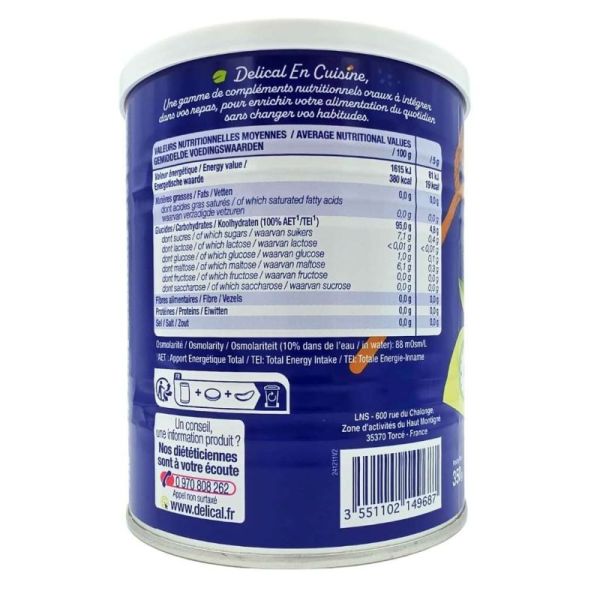 Delical En Cuisine Mon Mix Calories Maltodextridine 350 g - Enrichissement calorique neutre