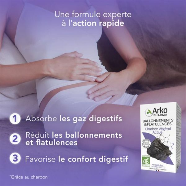 Arkogélules Charbon Végétal Activé Bio 40 gélules