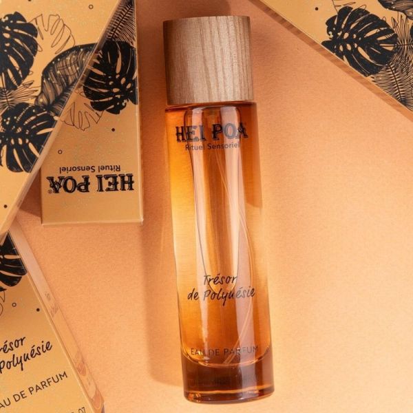 Hei Poa Eau de Parfum Trésor de Polynésie 50ml - Un sillage solaire et envoûtant aux fleurs de tiaré