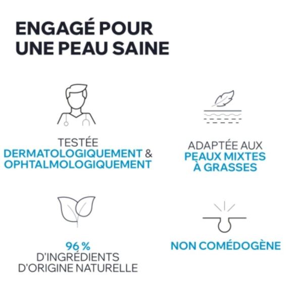 Uriage Eau Micellaire Thermale Peaux Mixtes à Grasses 500 ml - Démaquille et normalise le sébum