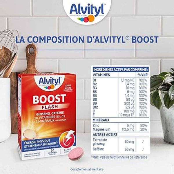 Alvityl Boost 20 comprimés effervescents