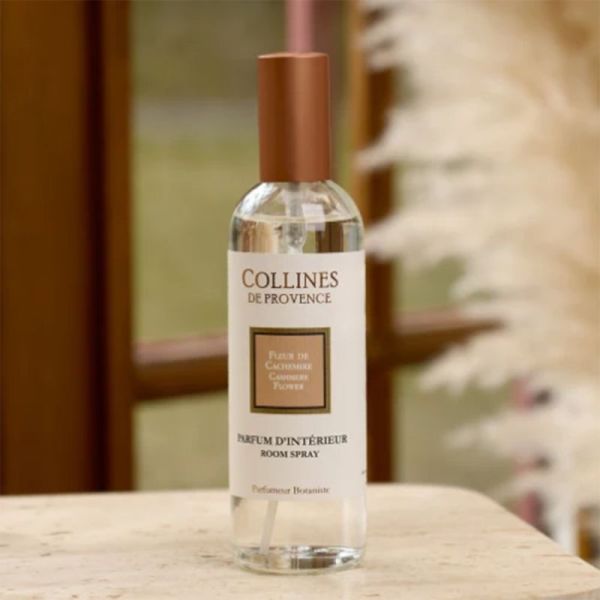 Collines de Provence Parfum d'Intérieur Fleur de Cachemire 100ml – Senteur fleurie et poudrée