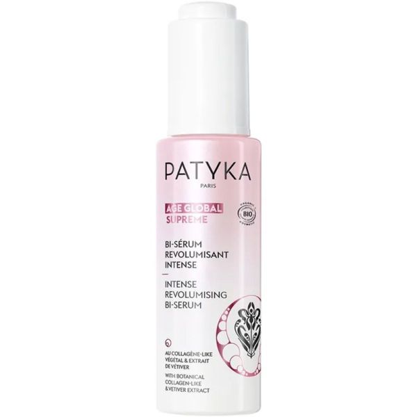 Patyka Âge Global Suprême - Bi-Sérum Revolumisant Intense Bio - Redéfinit les Contours - 30ml