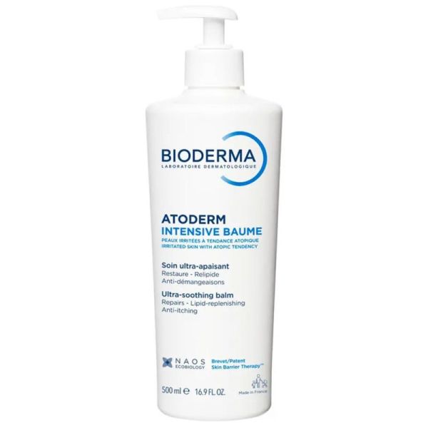 Bioderma Atoderm Intensive Baume 500 ml - Soin apaisant pour peaux très sèches et atopiques
