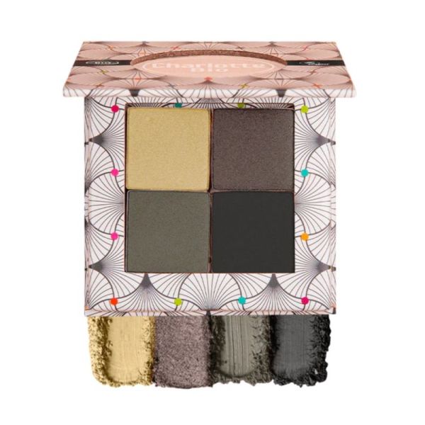 Charlotte Bio Palette 4 Fards à Paupières Silver Smokey Mat, Satiné & Métallisé - 4 Teintes