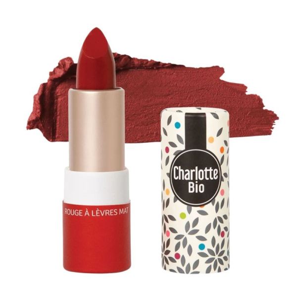 Charlotte Bio Stick Rouge à Lèvres Mat Couleur Intense & Fini Mat - 3.5g