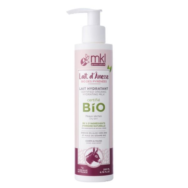 MKL Green Nature Lait d'Ânesse Lait Hydratant Corps et Mains Bio - 200ml