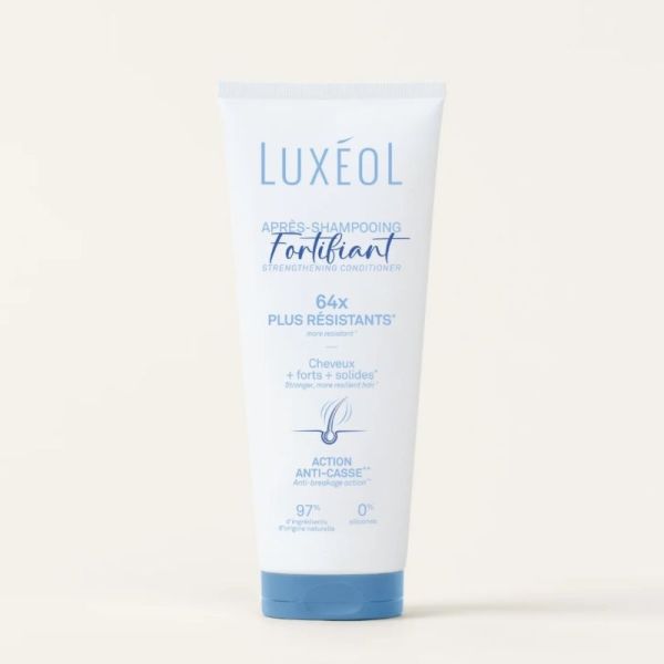 Luxéol Après-Shampooing Fortifiant Tube 200 ml - Démêle instantanément, renforce la fibre capillaire et apporte vitalité aux cheveux fatigués