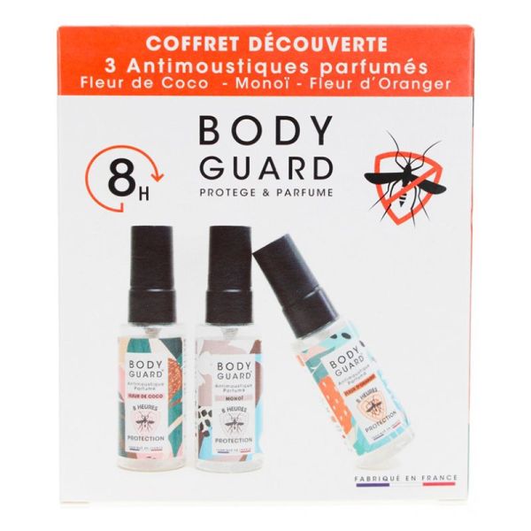 Bodyguard Coffret Découverte Anti-moustiques Parfumé - 3x50ml - Coconut, Monoï et Fleur d'Oranger