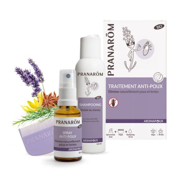 Pranarom Aromapoux Traitement Anti-Poux 2 en 1 Bio