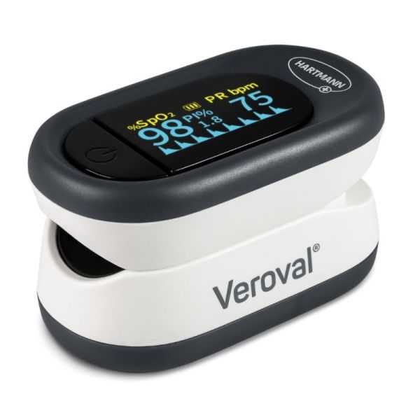 Veroval Oxymètre de Pouls Hartmann - Mesure précise de la saturation en oxygène et de la fréquence cardiaque