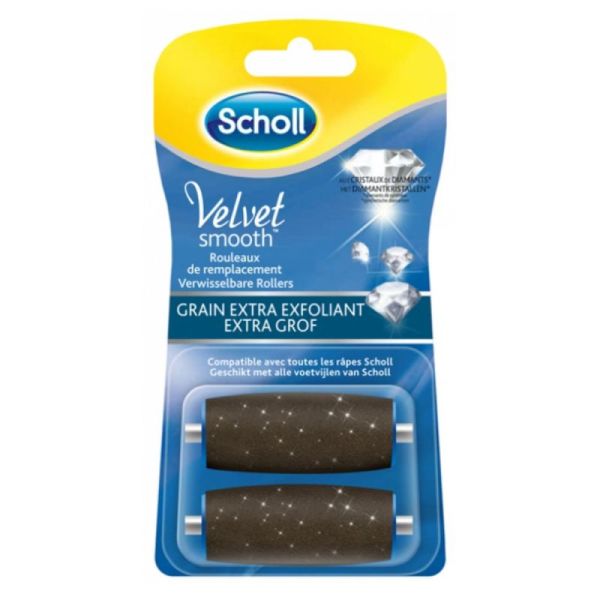 Scholl Velvet Smooth recharge extra-exfoliant 2 unités