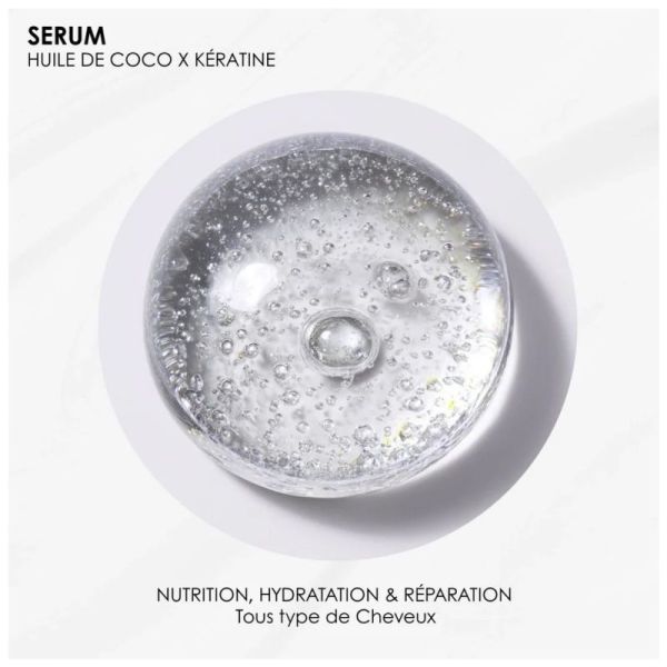 RoseBaie Sérum Cristal Professionnel à l'Huile de Coco 100ml – Brillance et nutrition