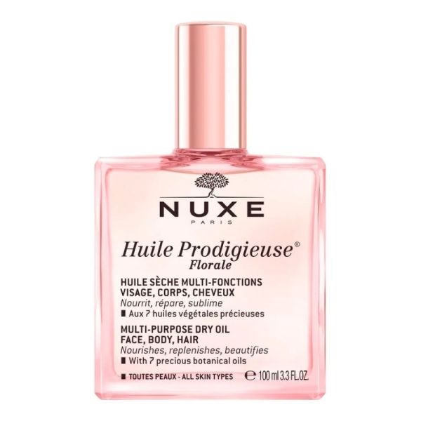 Nuxe Huile Prodigieuse Florale Multifonctions 100ml - Nourrit, protège et révèle l’éclat de la peau