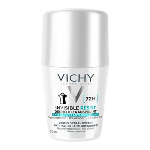 Vichy Déodorant Invisible Resist Dermo-Détranspirant 72H Roll-On - 50 ml