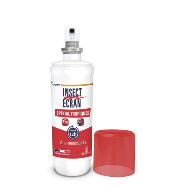 Insect Ecran Anti-Moustiques Spray Spécial Tropiques - 75ml - Protection renforcée en zone tropicale