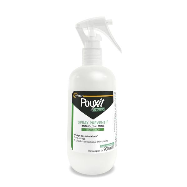 Pouxit Protect Spray - 200ml - Préventif anti-poux et lentes, sans rincage