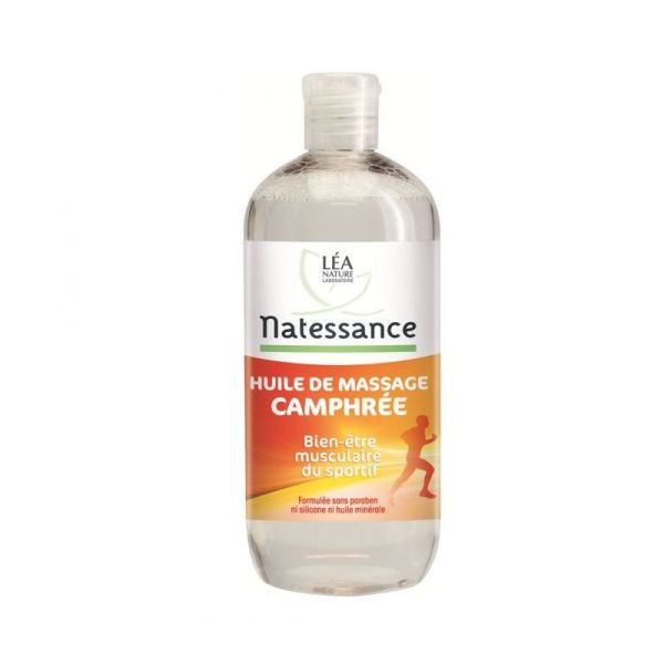 Natessance Huile de Massage Camphrée 500 ml