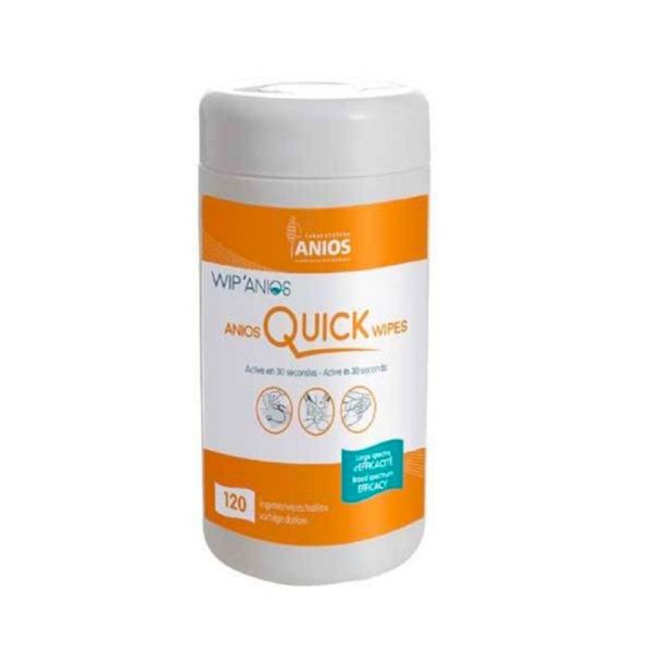 Anios Quick Wipes - Lingettes Désinfectantes Action Rapide - 120 Lingettes