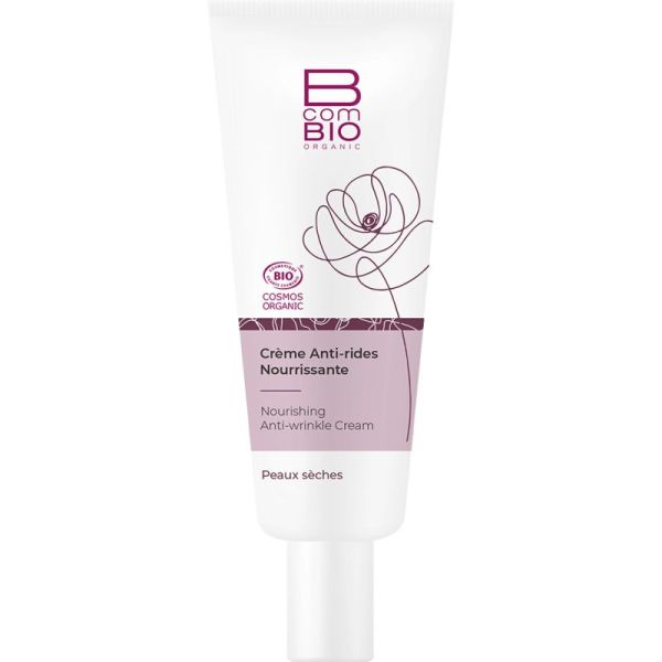 BcomBIO Crème Anti-Rides Nourrissante Bio - 50 ml - Lisse les rides et nourrit intensément